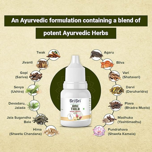 Sri Sri Tattva Anu Taila Nasal Drops 10ml